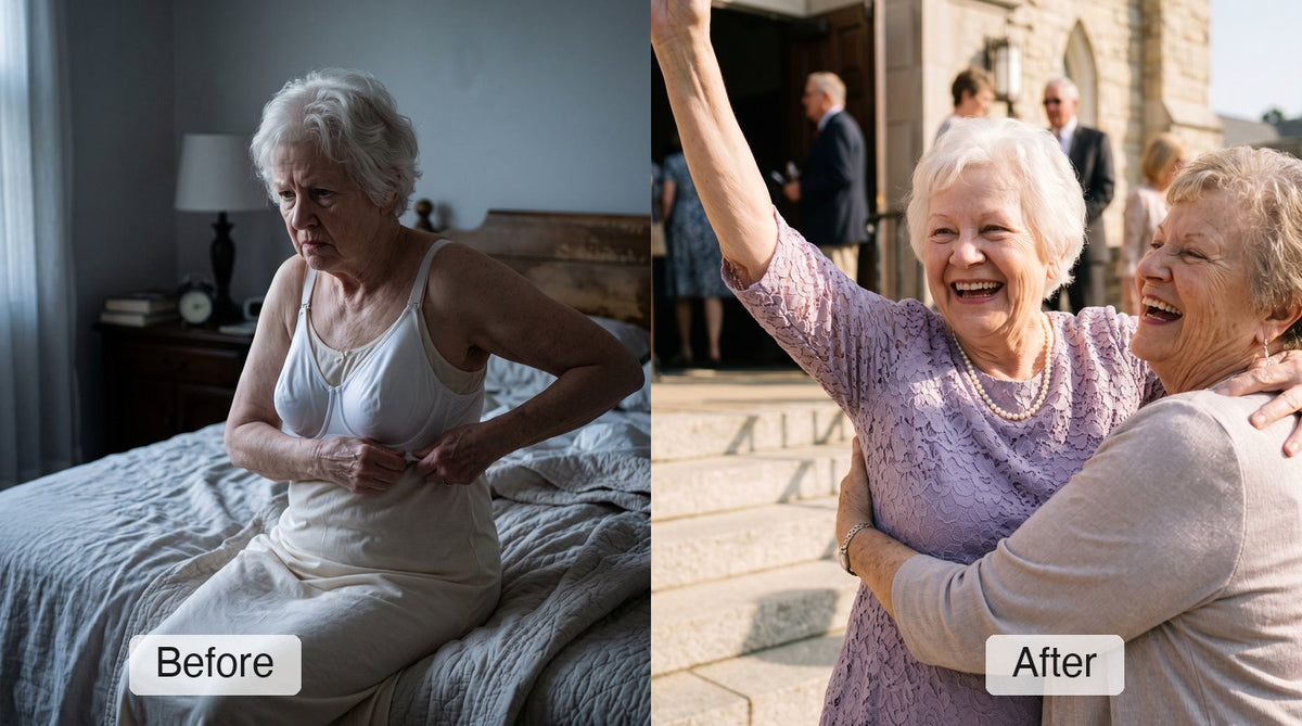 Joan P., 78, Mesa, Arizona: before and after