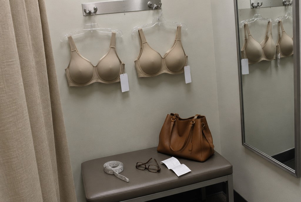 Bras from a department-store fitting